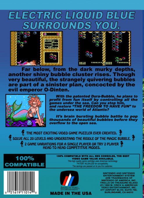 Mermaids of Atlantis : The Riddle of the Magic Bubble (Homebrew) — Box back